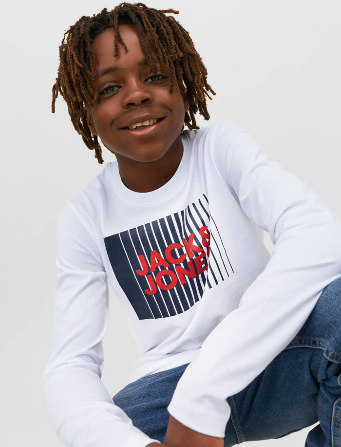 T-shirt imprimé à manches longues pour garçon