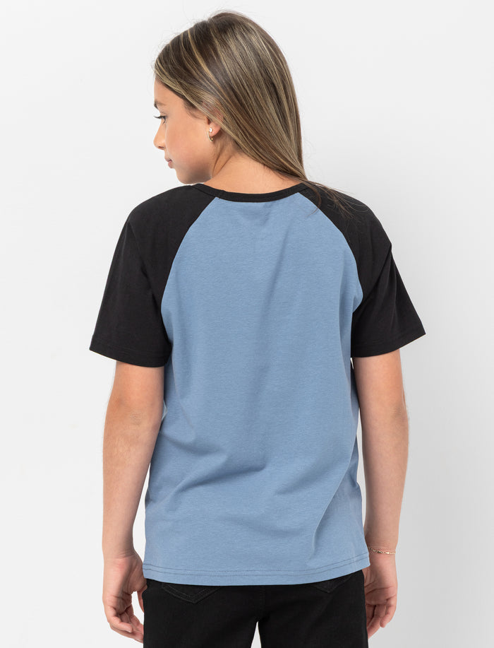 T-shirt imprimé à manches raglan pour ado fille