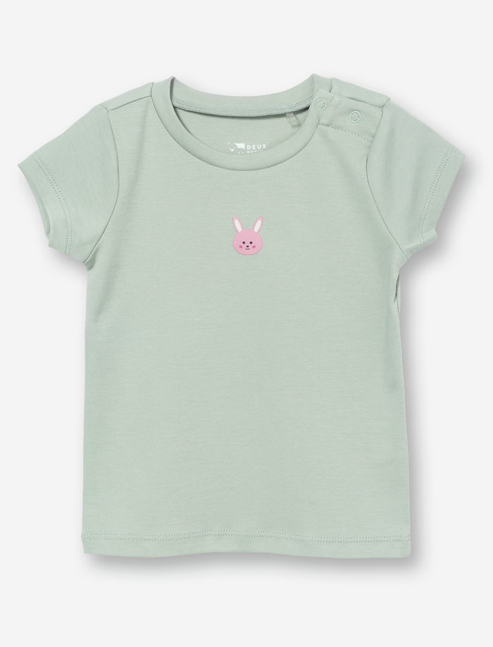 T-shirt imprimé en coton bio pour bébé fille