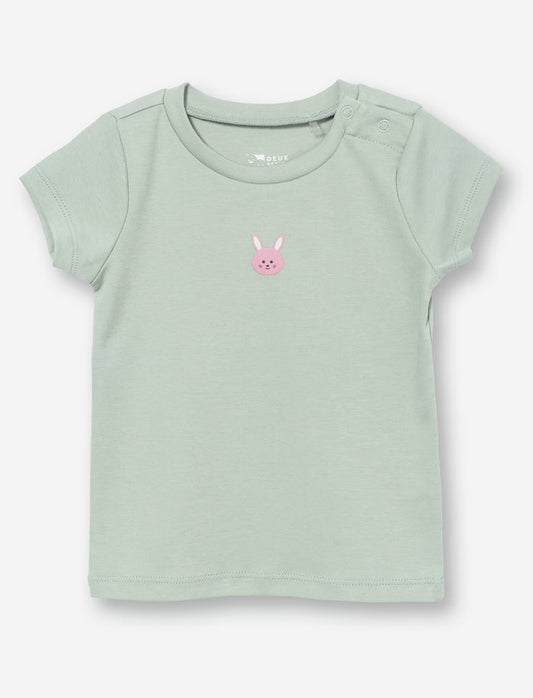 T-shirt imprimé en coton bio pour bébé fille