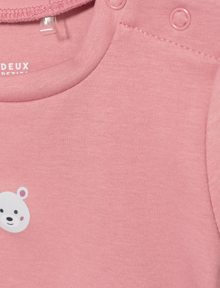 T-shirt imprimé en coton bio pour bébé fille