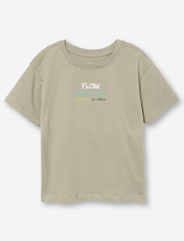 T-shirt imprimé en coton bio pour petit garçon