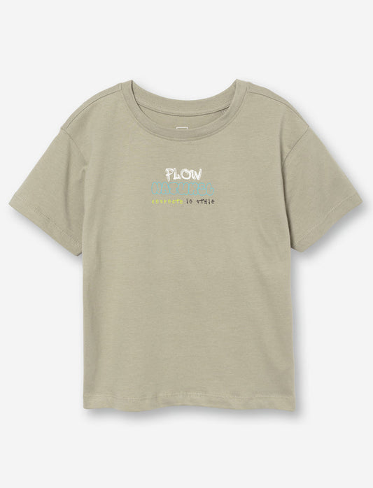 T-shirt imprimé en coton bio pour petit garçon