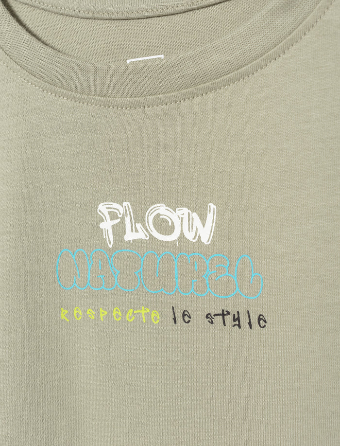 T-shirt imprimé en coton bio pour petit garçon