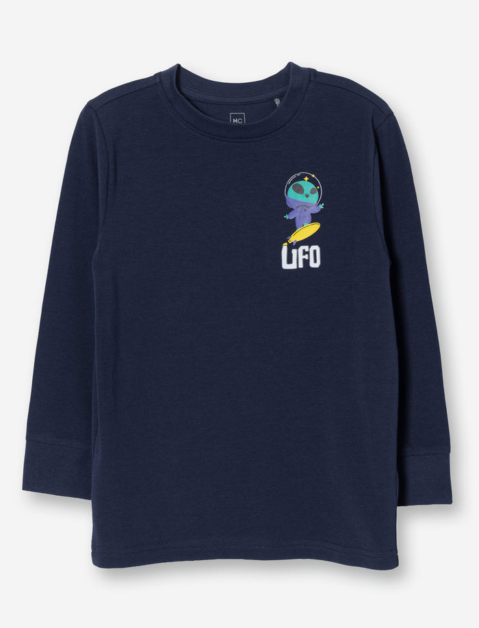 T-shirt imprimé extraterrestre pour petit garçon