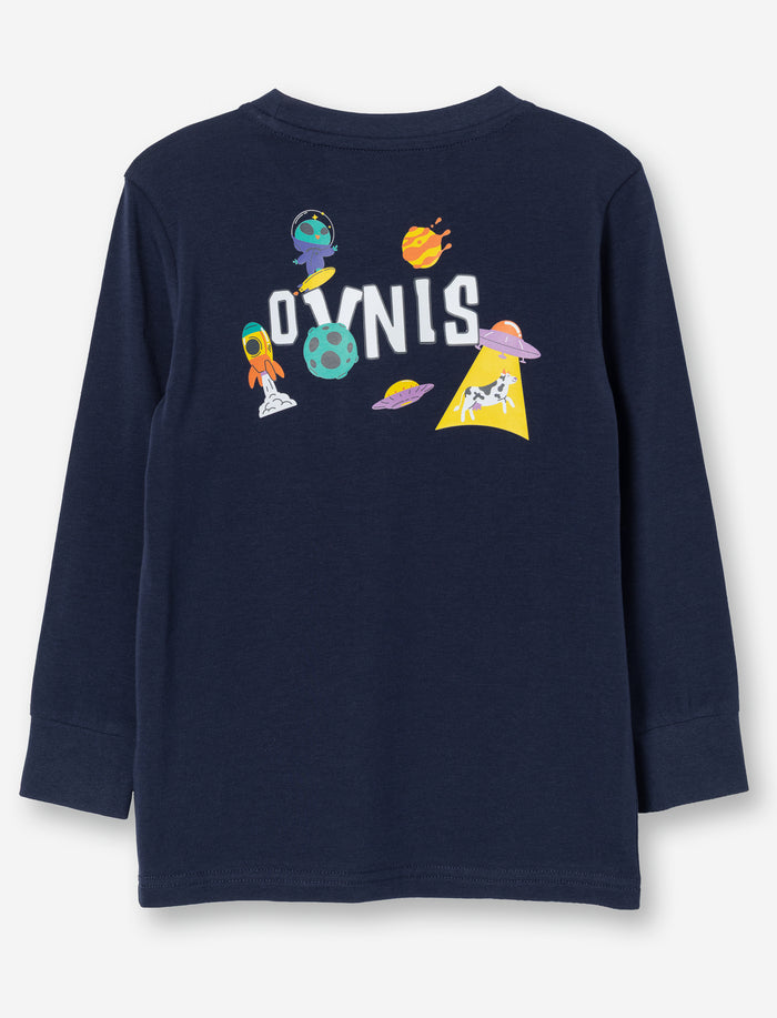 T-shirt imprimé extraterrestre pour petit garçon