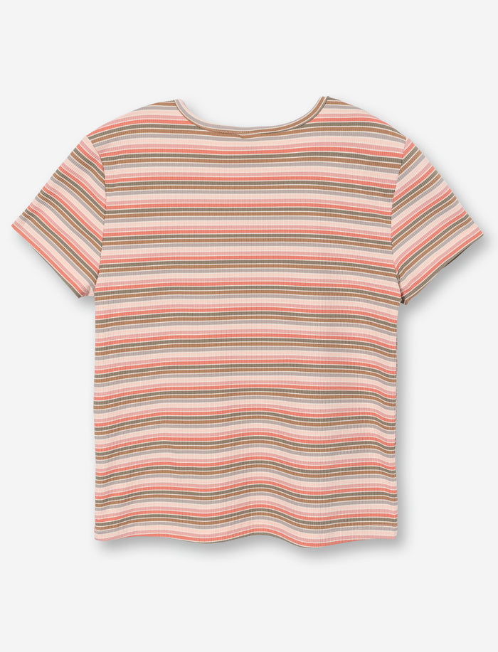 T-shirt rayé à manches courtes