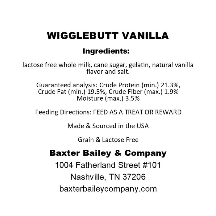 Take Home Tub-Wigglebutt Vanilla Ice Cream-6oz