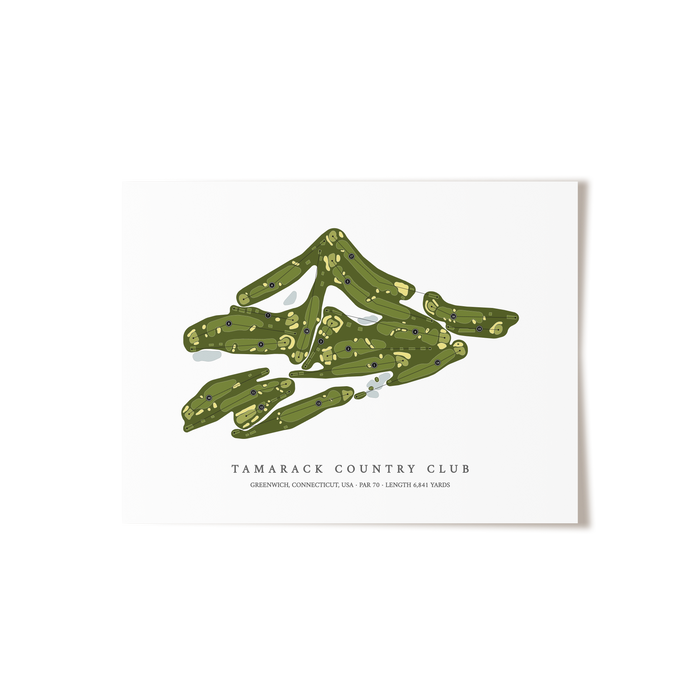 Tamarack Country Club | Golf Course Map | Unframed
