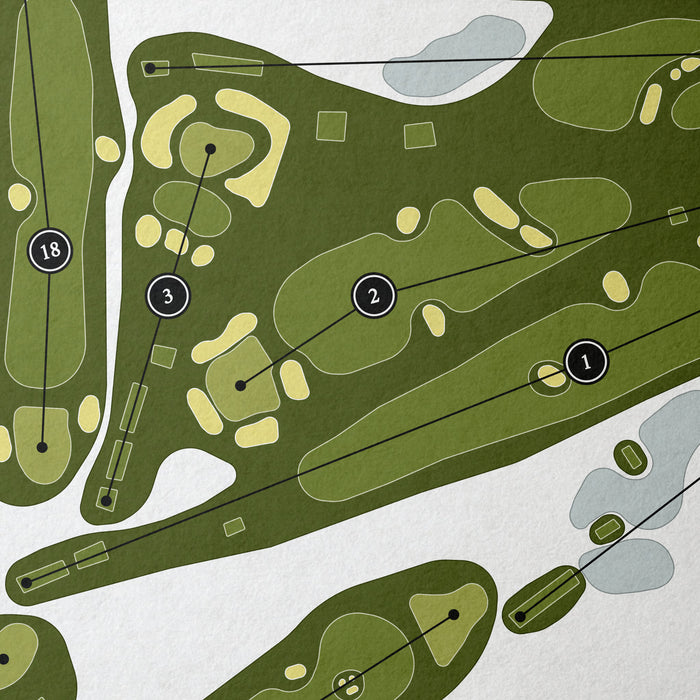 Tamarack Country Club | Golf Course Map | Close Up