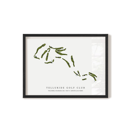 Telluride Golf Club | Golf Course Print | Black Frame