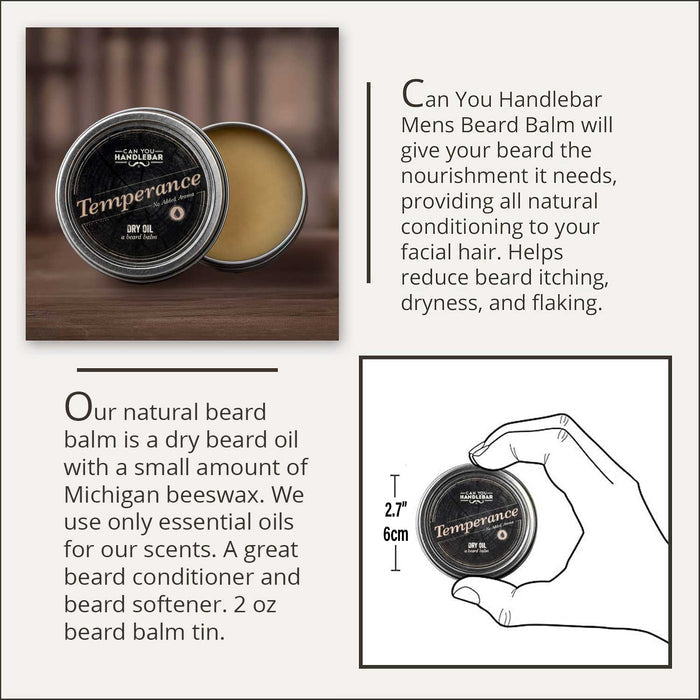Temperance Dry Oil: Unscented Beard Balm