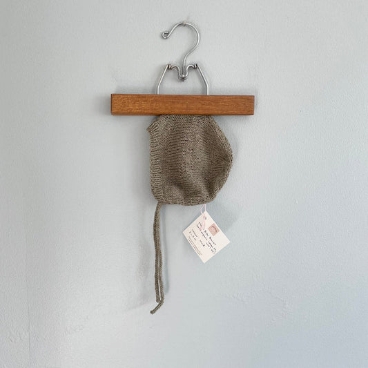 tetote / Organic cotton & wool bonnet / 3-6M