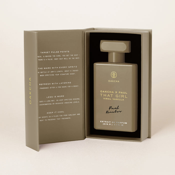 That Girl Extrait de Parfum bottle in its open gift box