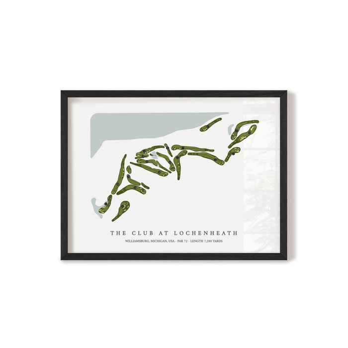 The Club at LochenHeath | Golf Course Map | Black Frame