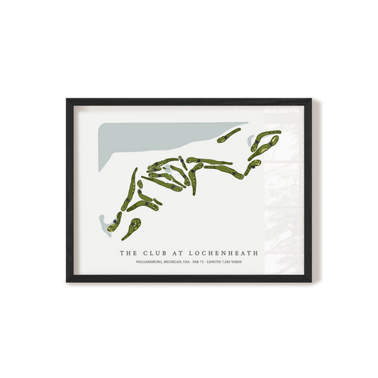 The Club at LochenHeath | Golf Course Map | Black Frame