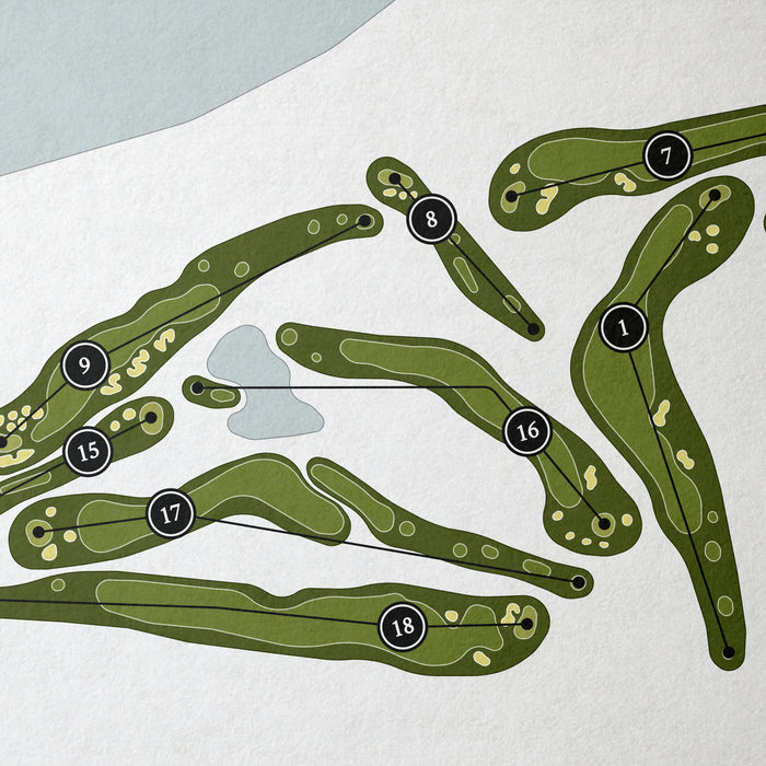 The Club at LochenHeath | Golf Course Map | Close Up