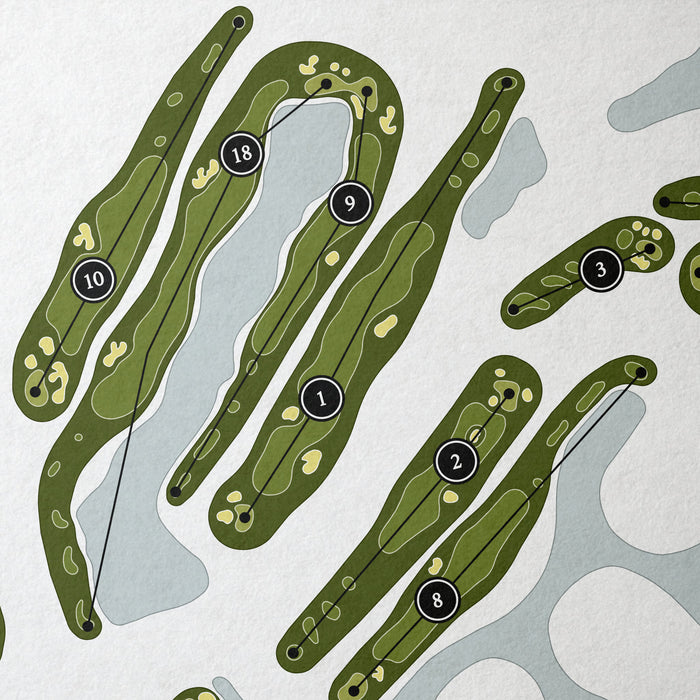 The Club At Weston Hills - Tour Course | Golf Course Map | Close Up