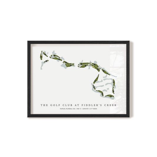 The Golf Club At Fiddler's Creek | Golf Course Print | Black Frame