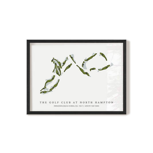 The Golf Club at North Hampton | Golf Course Map | Black Frame