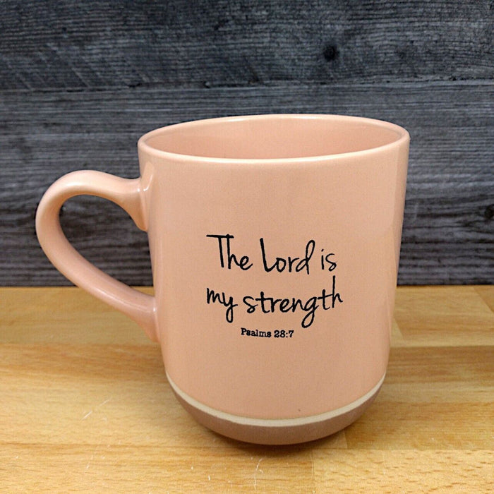 The Lord is My Strength Religious Saying Coffee Mug 20oz 591ml Beverage Tea Cup