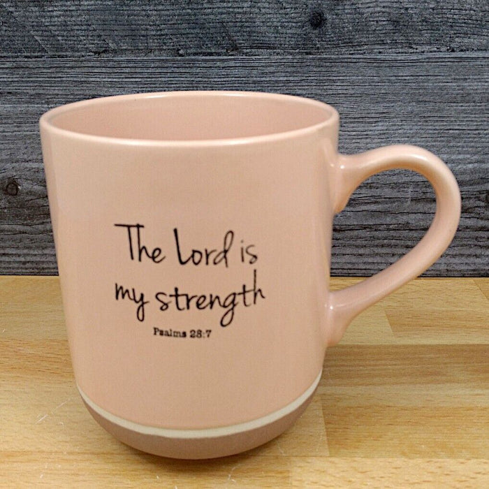 The Lord is My Strength Religious Saying Coffee Mug 20oz 591ml Beverage Tea Cup