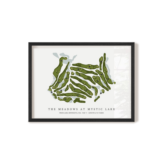 The Meadows at Mystic Lake | Golf Course Map | Black Frame
