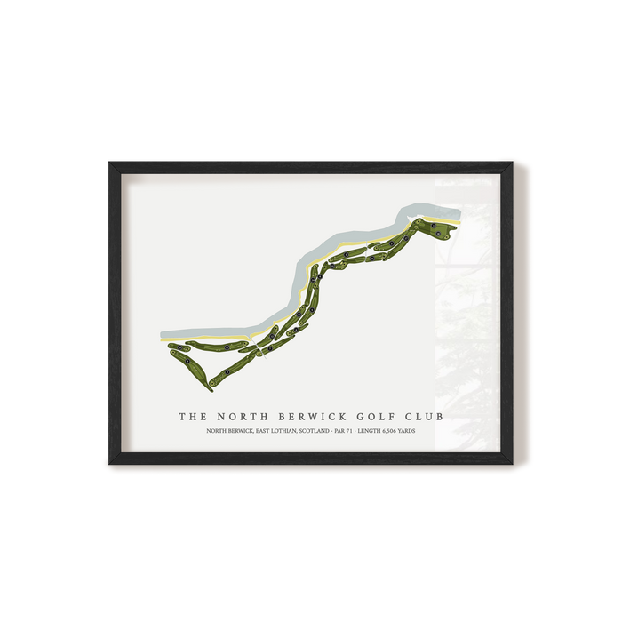 The North Berwick Golf Club | Golf Course Print | Black+Frame