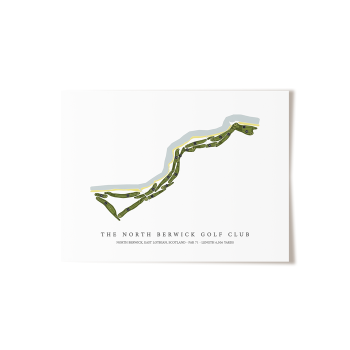 The North Berwick Golf Club | Golf Course Print | Unframed
