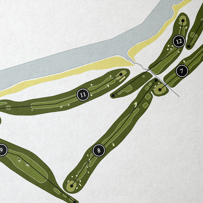 The North Berwick Golf Club | Golf Course Print | Close+Up