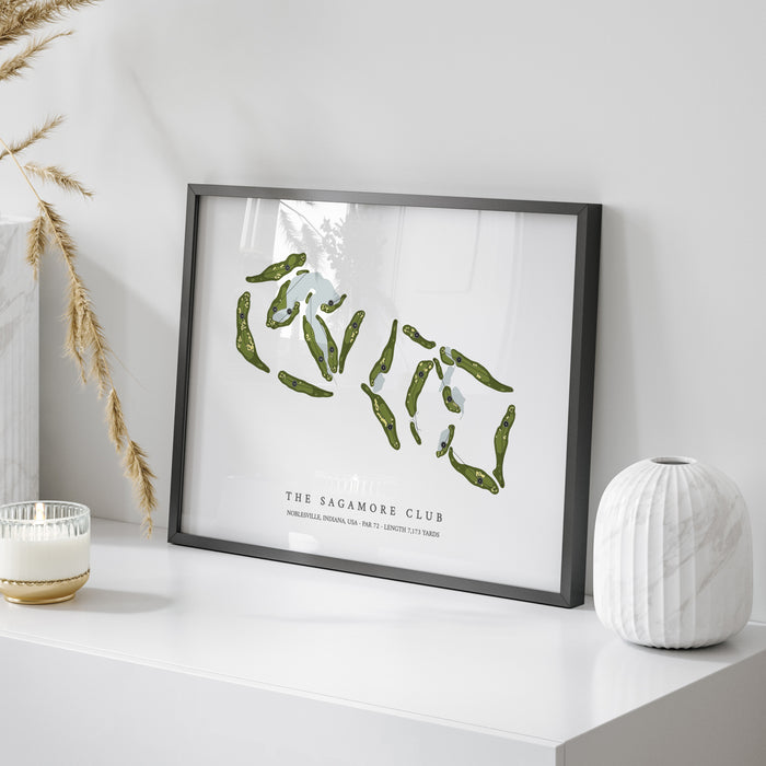 The Sagamore Club | Golf Course Print | On Table