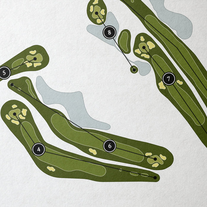 The Springs Club | Golf Course Map | Close+Up