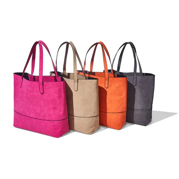 The Taylor Tote | Light Blue Suede