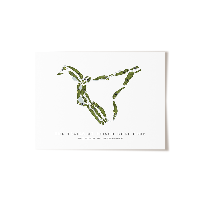 The Trails of Frisco Golf Club | Golf Course Map | Unframed