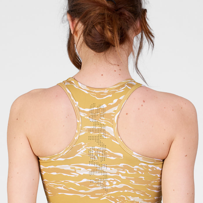 Saysky Tiger Combat Crop Top Yellow Camo 1064 SW30008
