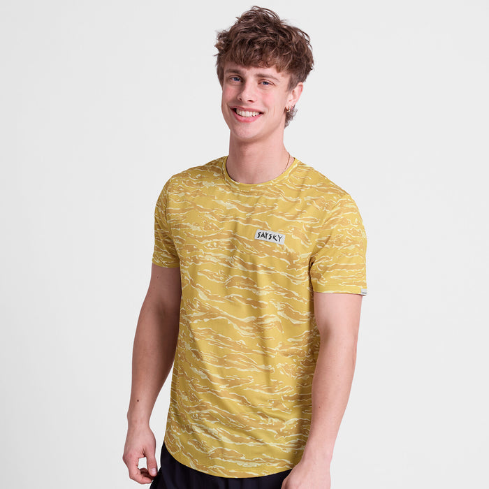 Saysky Tiger Combat T-Shirt Yellow Camo 1064 SM25007