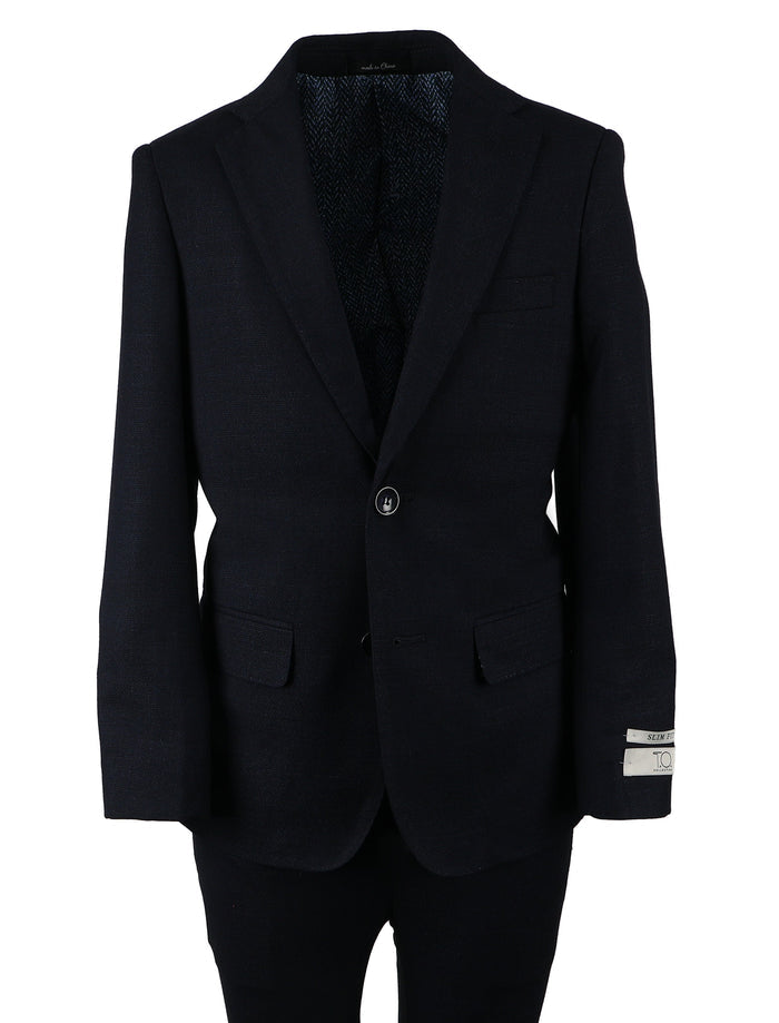 T.O. Men's Fashion Suit - Birdseye Navy