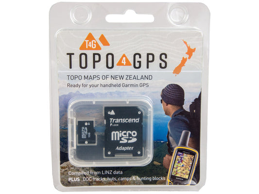 TOPO 4 New Zealand GPS Maps For Garmin | microSD