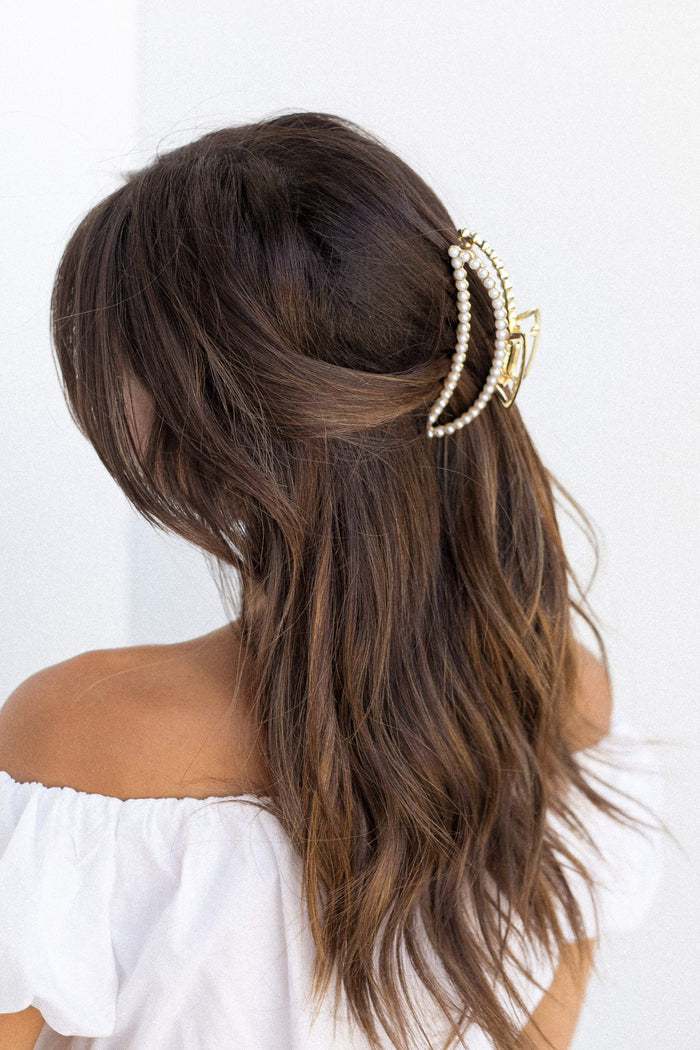 Petal and Pup USA ACCESSORIES Triska Hairclip - Pearl One Size