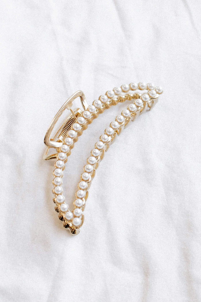 Petal and Pup USA ACCESSORIES Triska Hairclip - Pearl One Size