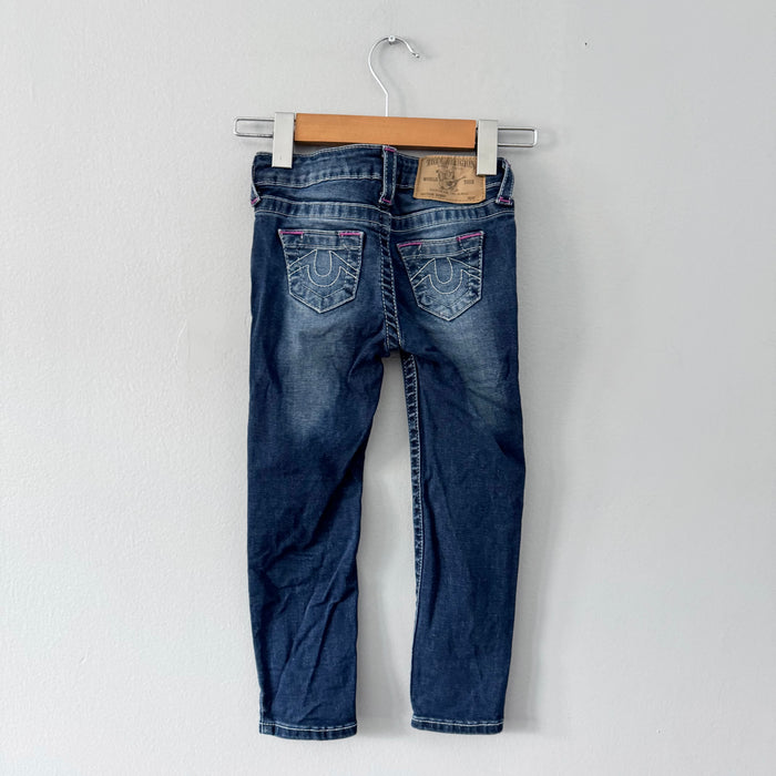 True Religion / Stretch slim denim / 4Y
