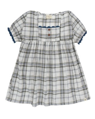 Turtledove Woven Checkered Dress