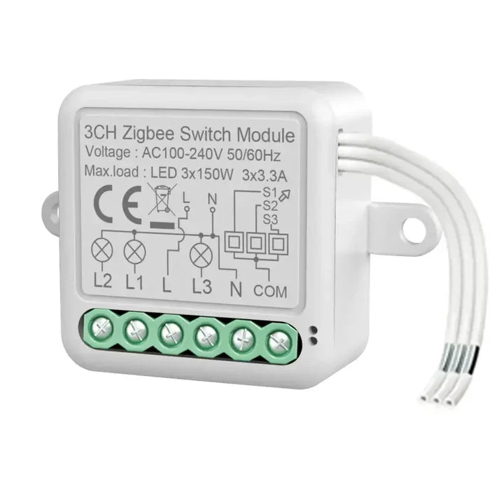 WHITE / 3 Gang-Zigbee