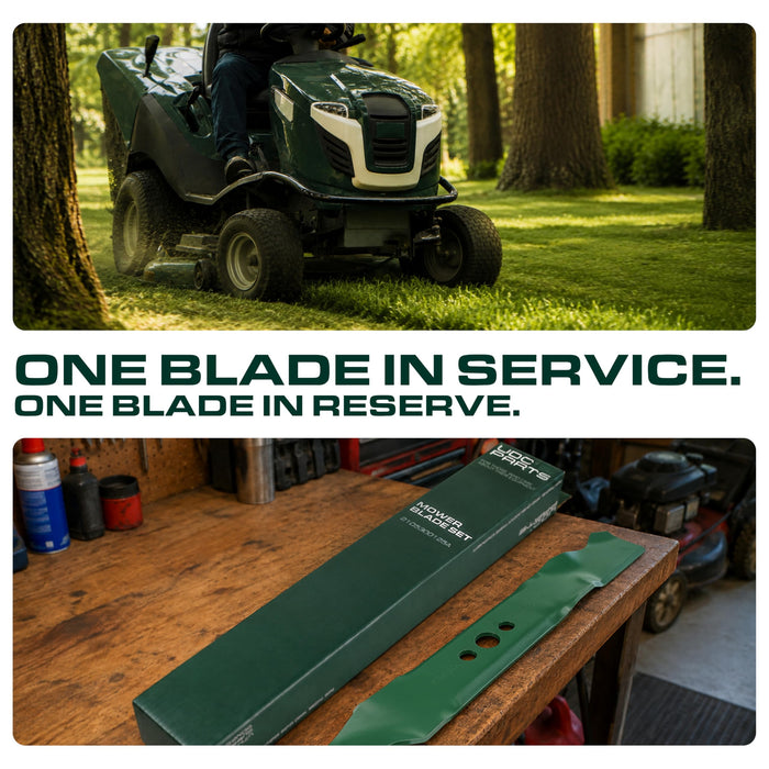 UDC Parts 2105300125A High Lift Lawn Mower Blades Replacement for Hyper Tough MNA152701 MNA152505 MNA152516 / 2 Pack
