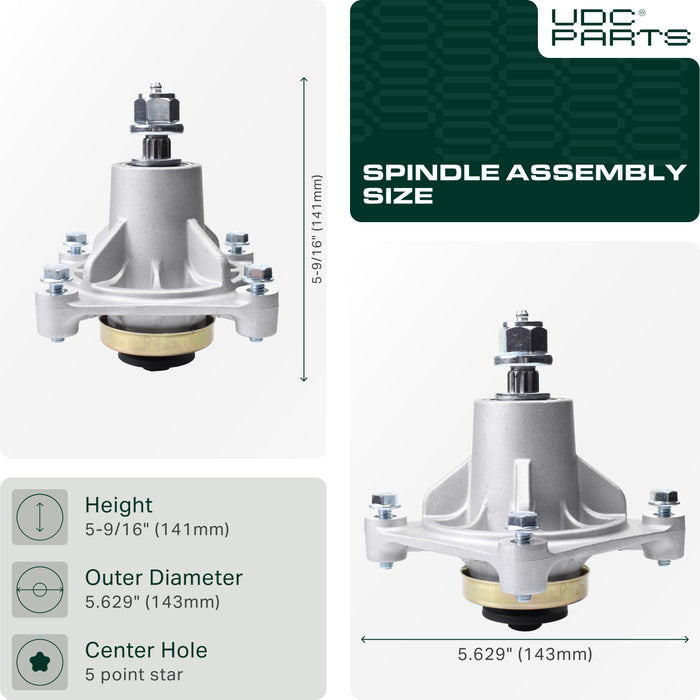 UDC Parts 532174356 Spindle Assembly / 48 inch deck / for AYP 174356 174358 Husqvarna 587125201 532174358