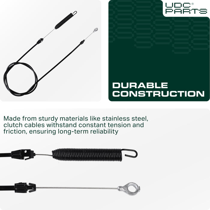 UDC Parts 532435110 Clutch Control Cable for 46 inch Husqvarna AYP Craftsman 435110 408319 532408319 Lawn Mowers