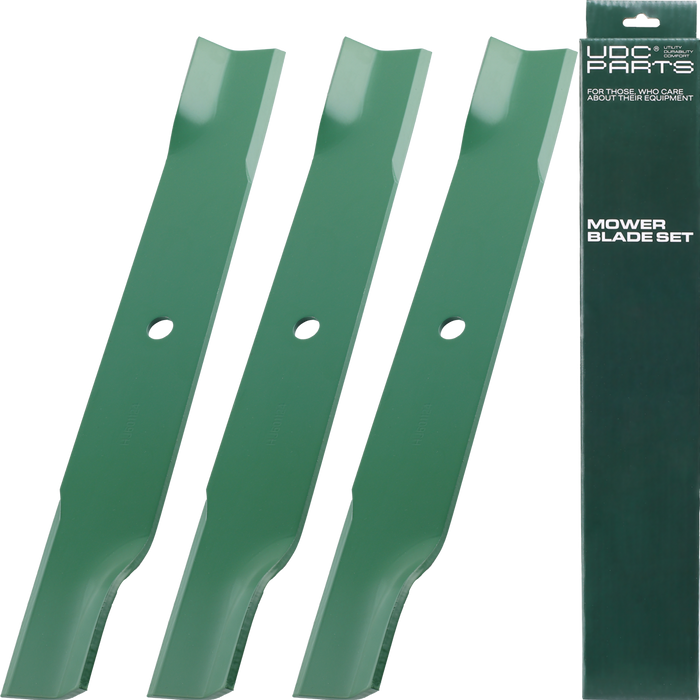 UDC Parts 601124 Mower Blades for Hustler 54 Inch Raptor SD Fastrak 797696 Raptor SDX X XD XL 797704 Big Dog 601013 602416 797712 / 3 Pack Low Lift Blades