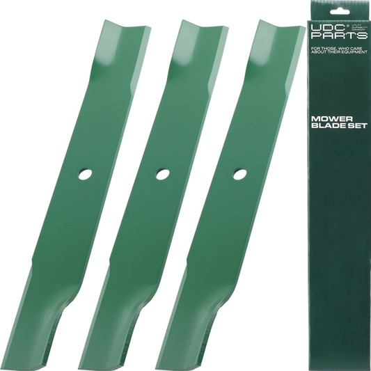 UDC Parts 601124 Mower Blades for Hustler 54 Inch Raptor SD Fastrak 797696 Raptor SDX X XD XL 797704 Big Dog 601013 602416 797712 / 3 Pack Low Lift Blades