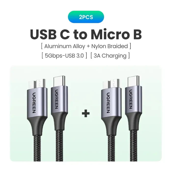 Metal USB C -2PCS / 0.5m / CHINA