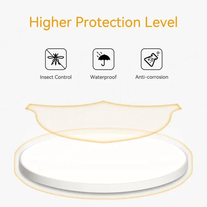 A close up of a white plate with a yellow border